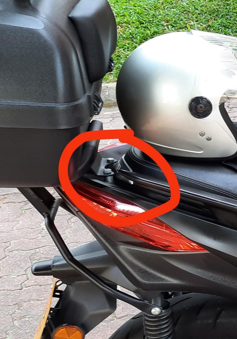 Original Givi Xmax 300 or 250 rear rack, Motorcycles, Motorcycle ...