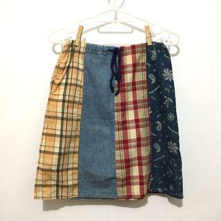y2k/cottagecore patchwork skirt