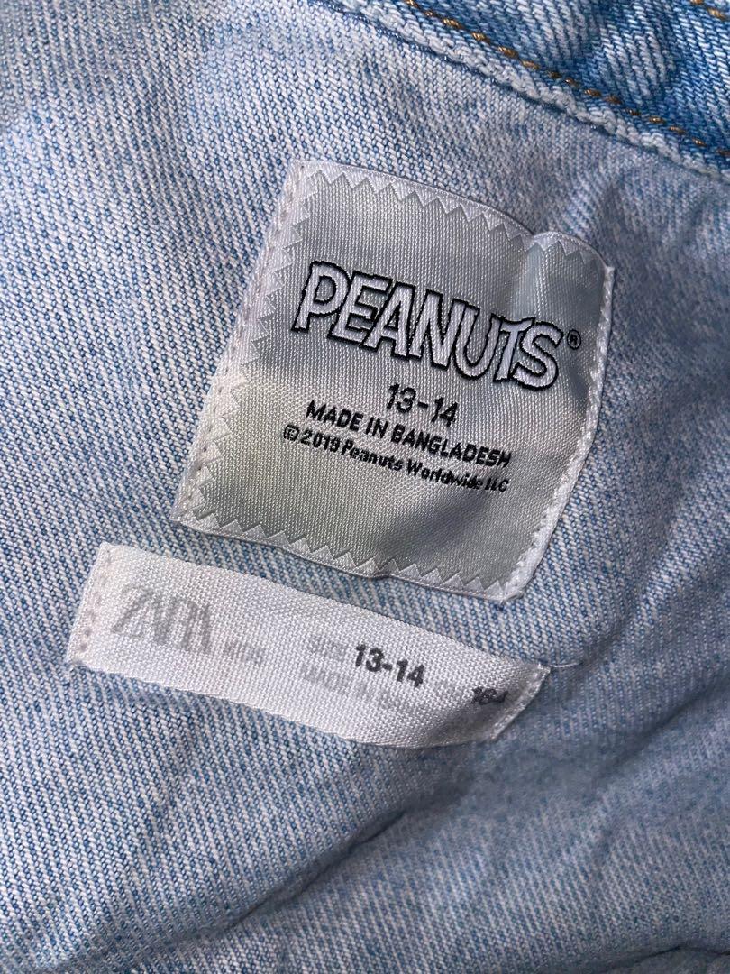 Zara Denim Jacket Peanuts (Snoopy Collection), Women's Fashion, Coats