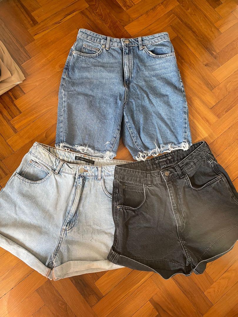 Clothing Mom Fit Denim Shorts Zara Zara Denim Shorts, Women's