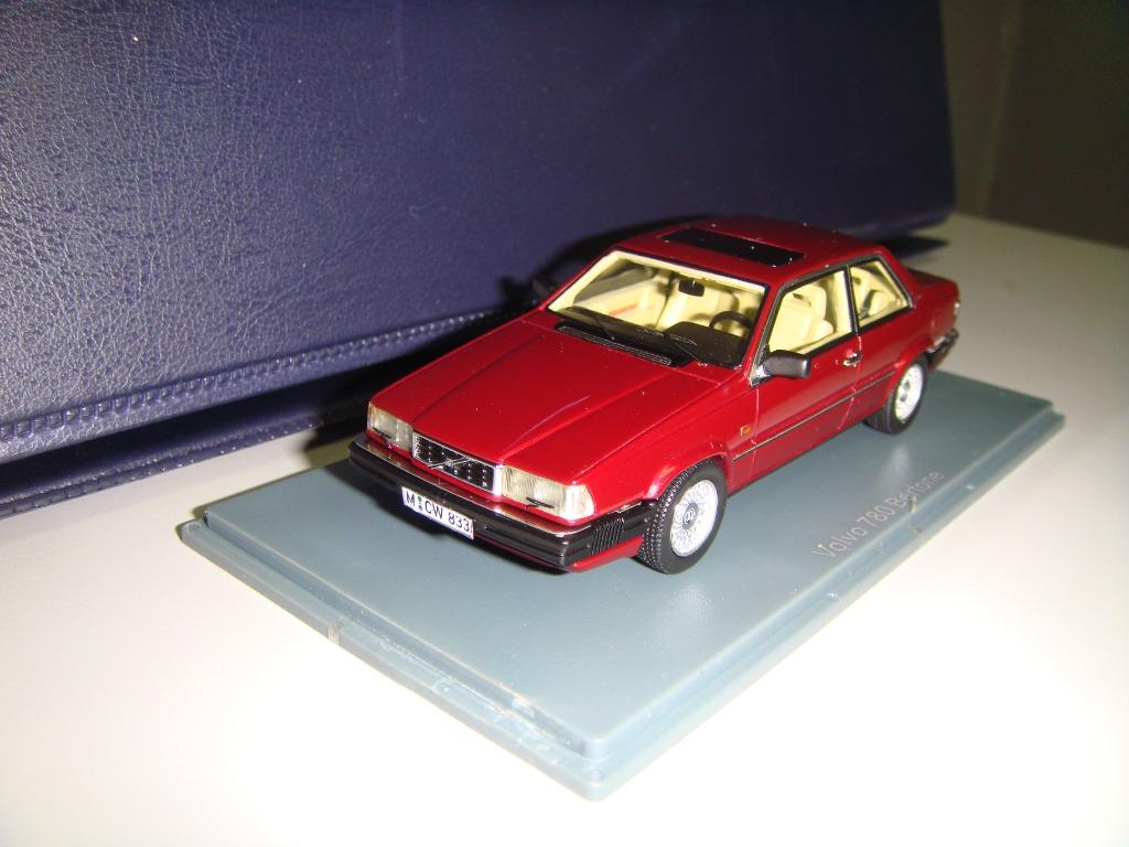 1/43 Volvo 780 Bertone in burgundy by NEO Scale Models, 興趣及遊戲