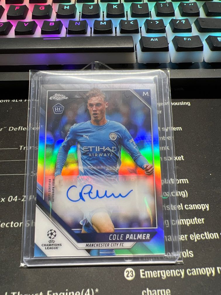 2021-22 Topps Chrome UCL Cole Palmer Auto RC #CA-CP, 興趣及遊戲 