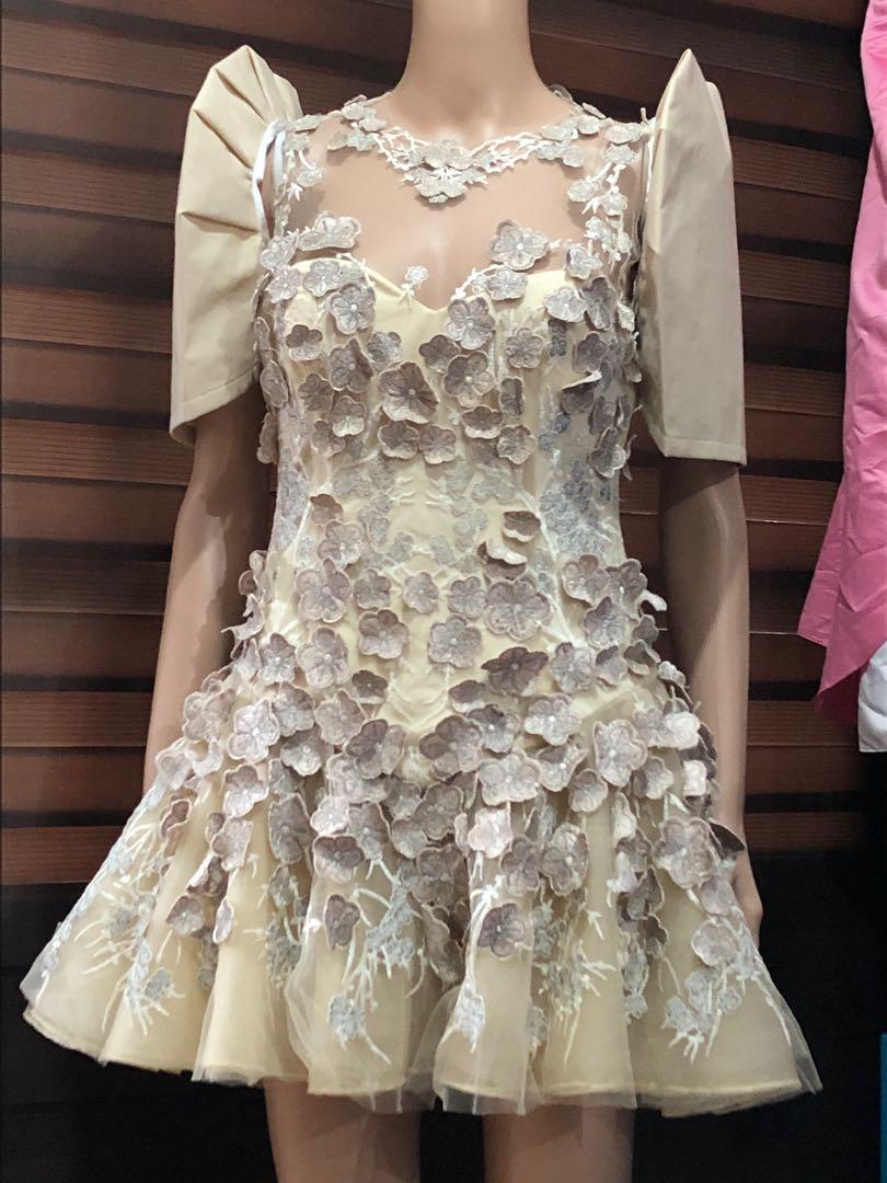 Modern filipiniana sale dress cream
