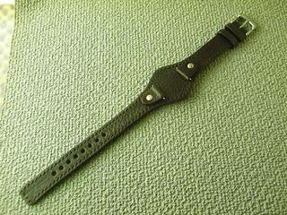 舊倉底 FOSSIL BG 2201 12MM 軍錶款 錶帶 連14MM錶扣