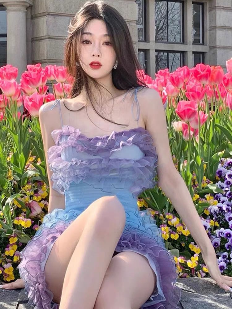 Colourful hotsell chiffon dresses