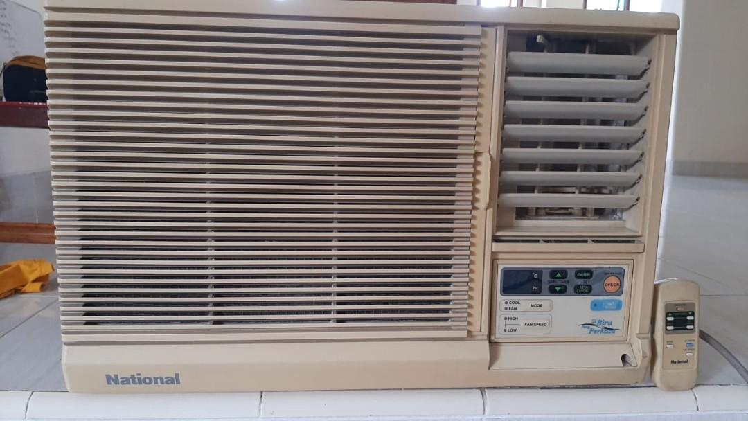 AC WINDOW NATIONAL 1/2 PK full original, Elektronik, Lainnya di Carousell