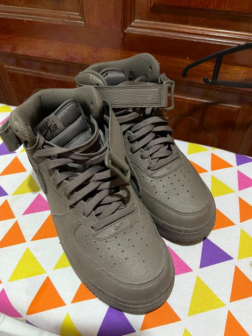 Air Force 1 Mid Olive Green Grey Sneakers
