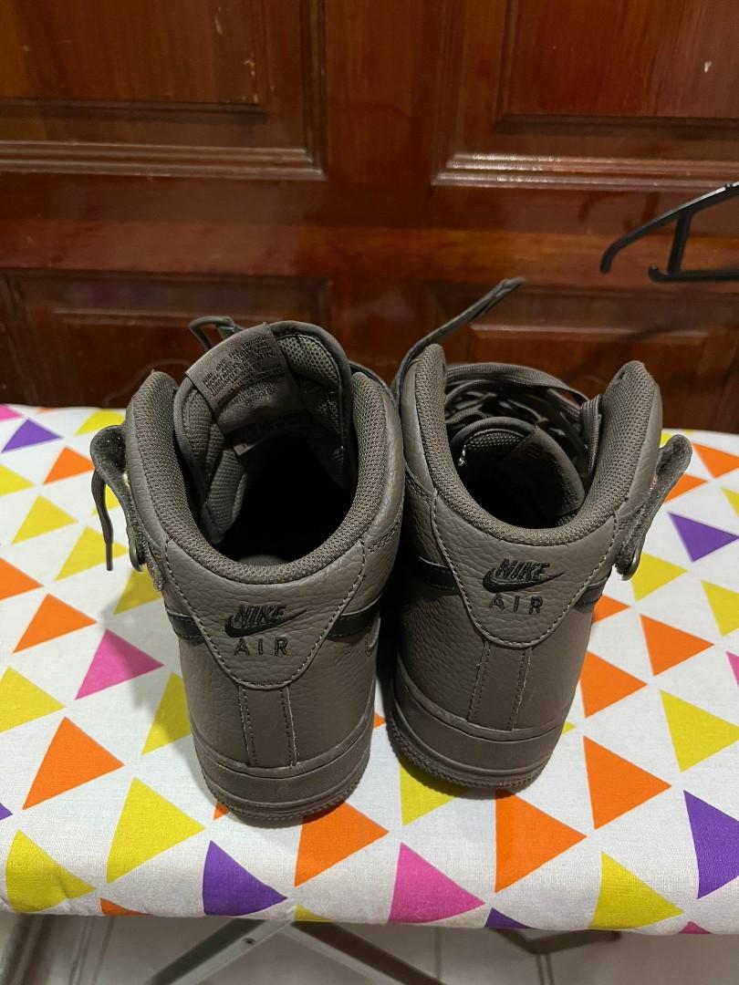 Air Force 1 Mid Olive Green Grey Sneakers Luxury Sneakers