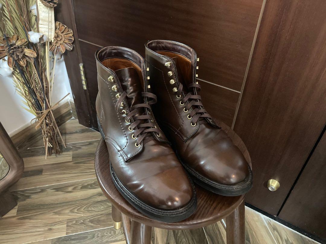 Alden cigar shell cordovan boots 