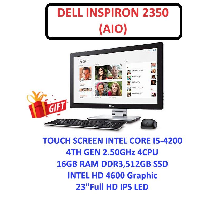 All in One Dell Inspiron 2350 Touch Screen Monitor Import from Overseas  Available in Seremban, Computers & Tech, Desktops on Carousell