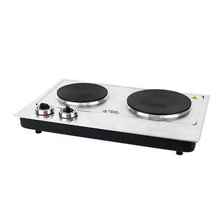 American Heritage Stainless Steel Body Double Hot Plate Electric Stove AHESS-6280