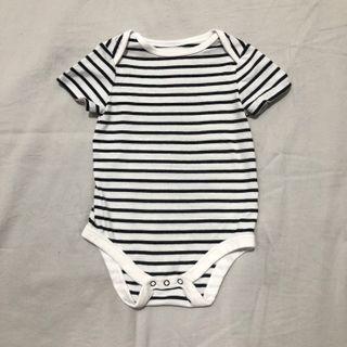 Baby Cat & Jack Black Stripes Onesie