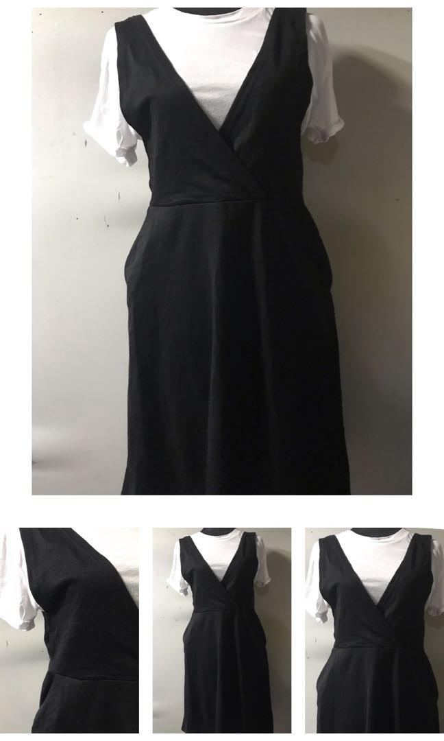Black Jumper Dress, Women's Fashion 