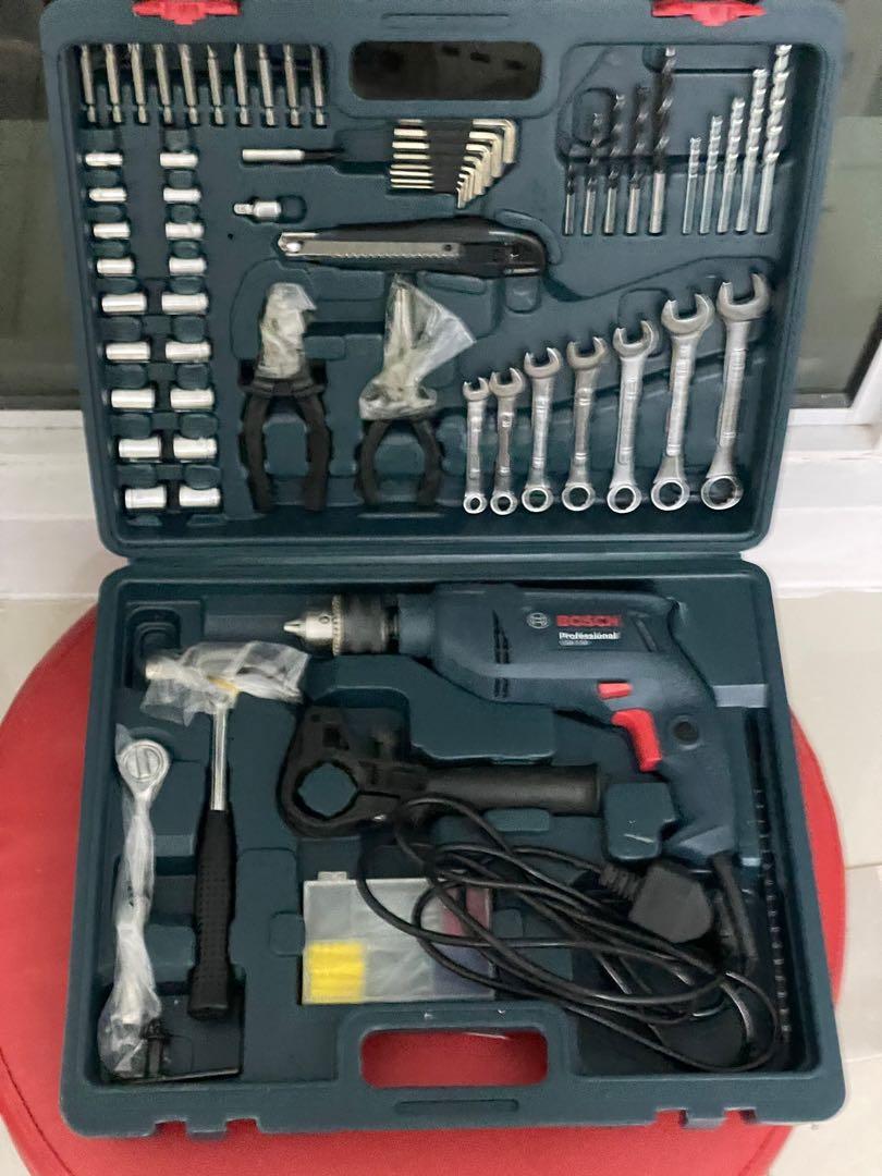 BOSCH GSB 550 XL Kit Professional Impact Drill with Accessories
