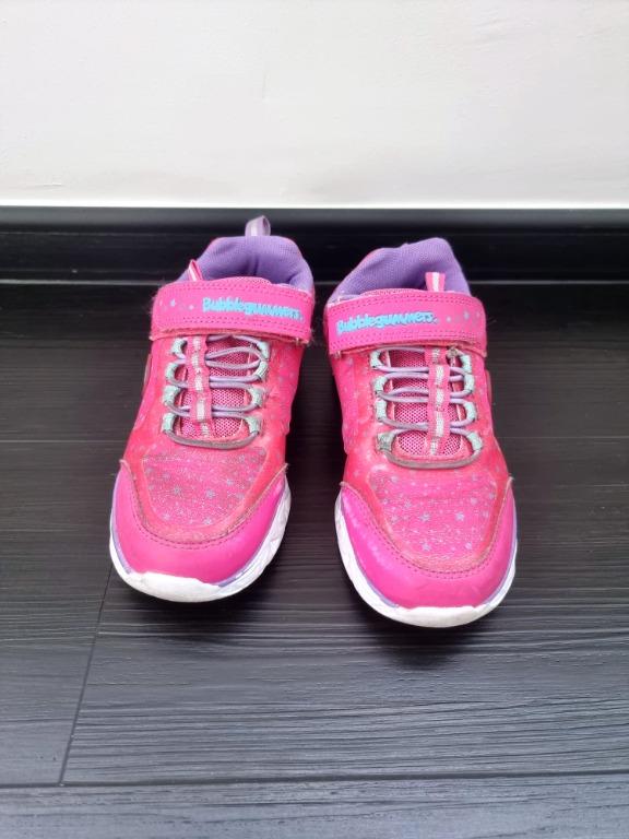 Bubblegummers bright pink girl s shoes with lighting in the sole