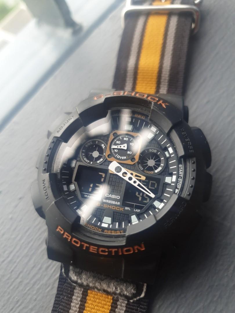 G shock deals fabric strap