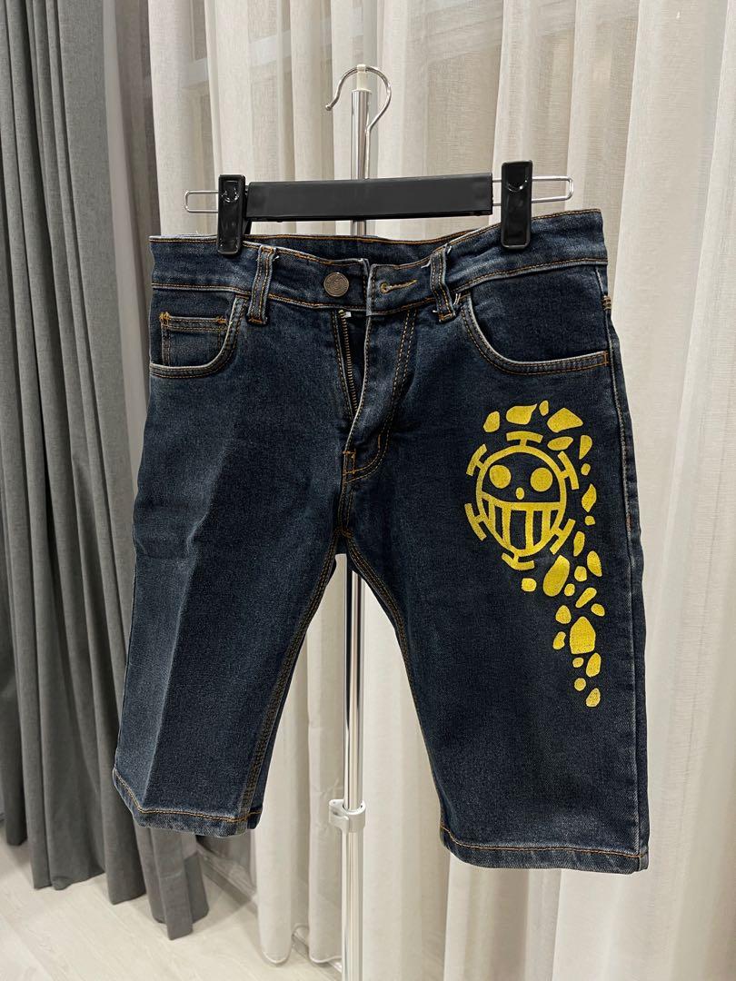 Celana Jeans pendek Anime Trafalgar Law Onepiece