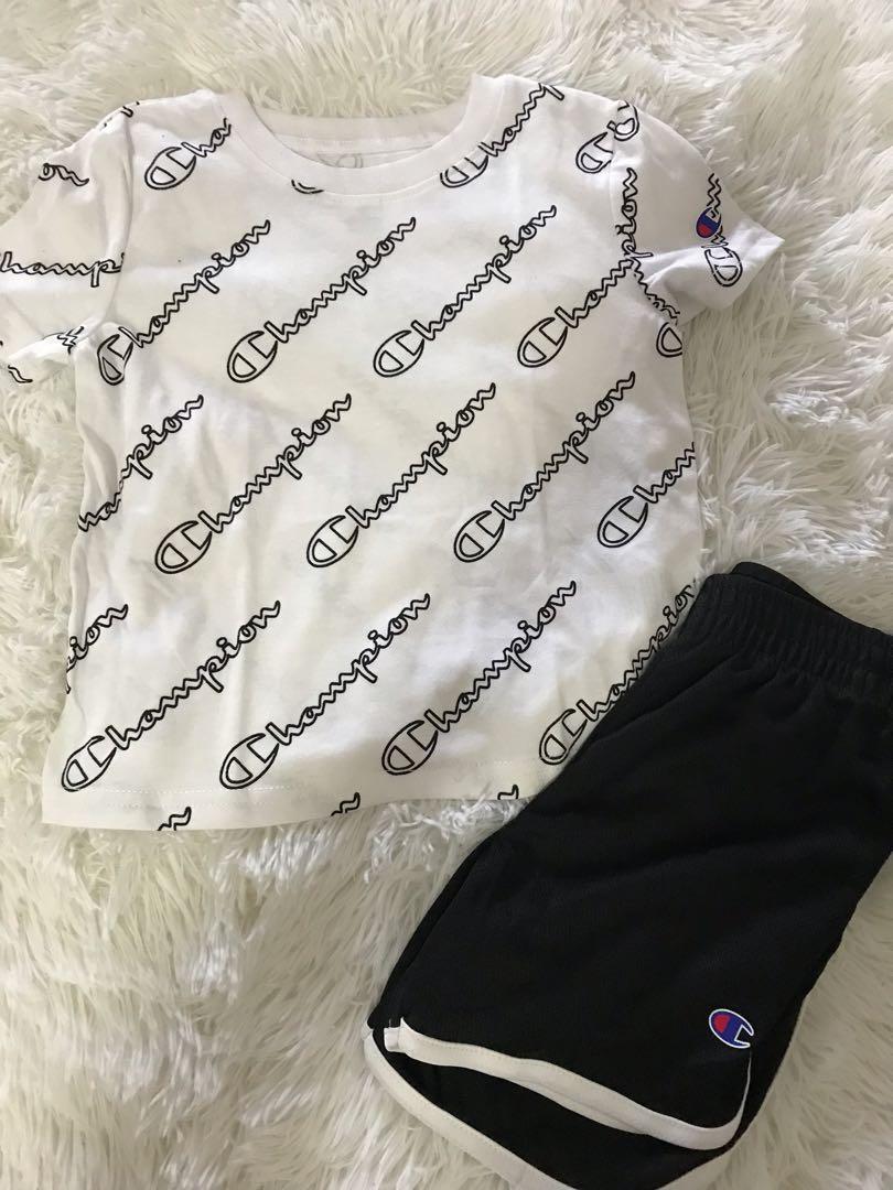 Champion set Babies Kids Babies Kids Fashion on Carousell