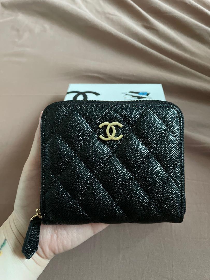 Chanel zip wallet small sales
