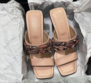 CHARLES & KEITH LIGHT PINK SANDALS
