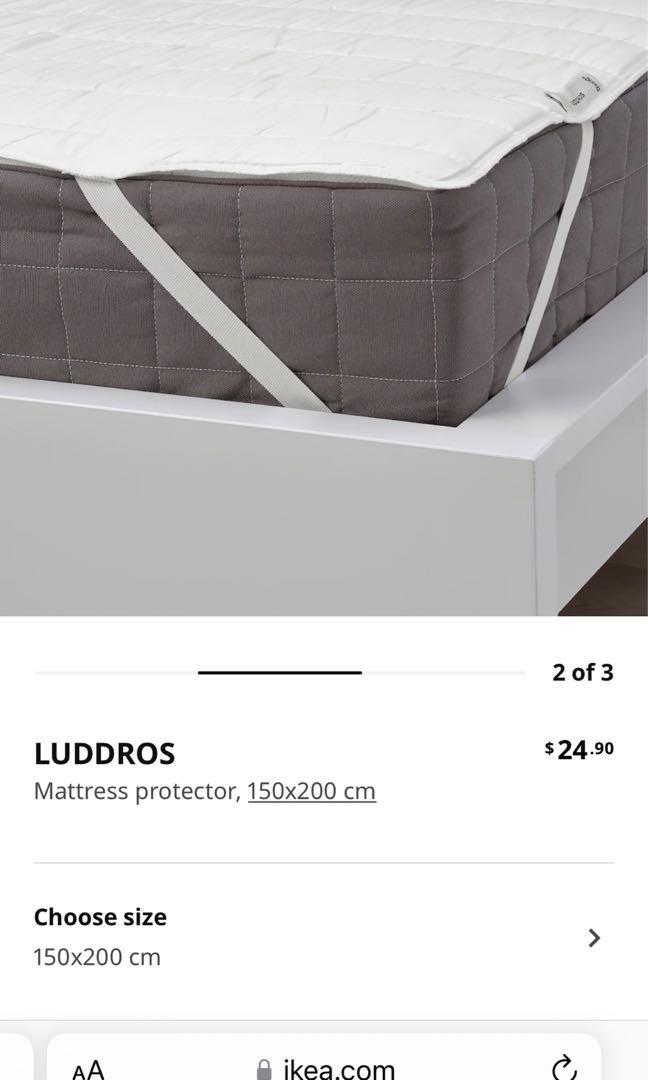 LUDDROS Mattress protector, Queen - IKEA