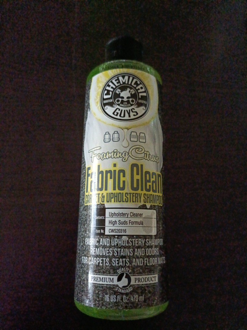 Chemical guys foaming citrus fabric cleaner, Car Accessories