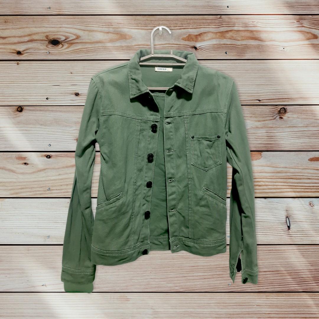 Code Blue Denim Jacket (Army Green 