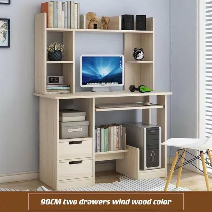 COMPUTER TABLE WITH DRAWER (Category: Tables & Sets) located in Manila. Submitted by minidivisoria (Listing ID 1172391605, Image 3). Description: RESELLER PRICE: 1650php COMPUTER TABLE WITH DRAWER Dimensions: 90cm Length 40cm Width 132cm Height Colors Available: BlueWood Grain+White Brown Ancient Tan Wood Cedar Wind Wood 📌material-particle board laminated wood 📌Countertop material-fire board 📌disassembled with manual —————————————————————————-