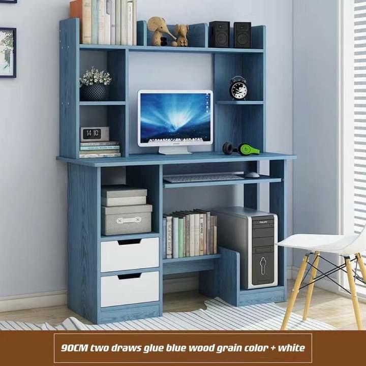 COMPUTER TABLE WITH DRAWER (Category: Tables & Sets) located in Manila. Submitted by minidivisoria (Listing ID 1172391605, Image 1). Description: RESELLER PRICE: 1650php COMPUTER TABLE WITH DRAWER Dimensions: 90cm Length 40cm Width 132cm Height Colors Available: BlueWood Grain+White Brown Ancient Tan Wood Cedar Wind Wood 📌material-particle board laminated wood 📌Countertop material-fire board 📌disassembled with manual —————————————————————————-