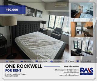 CONDO FOR RENT: STUDIO One Rockwell East Makati