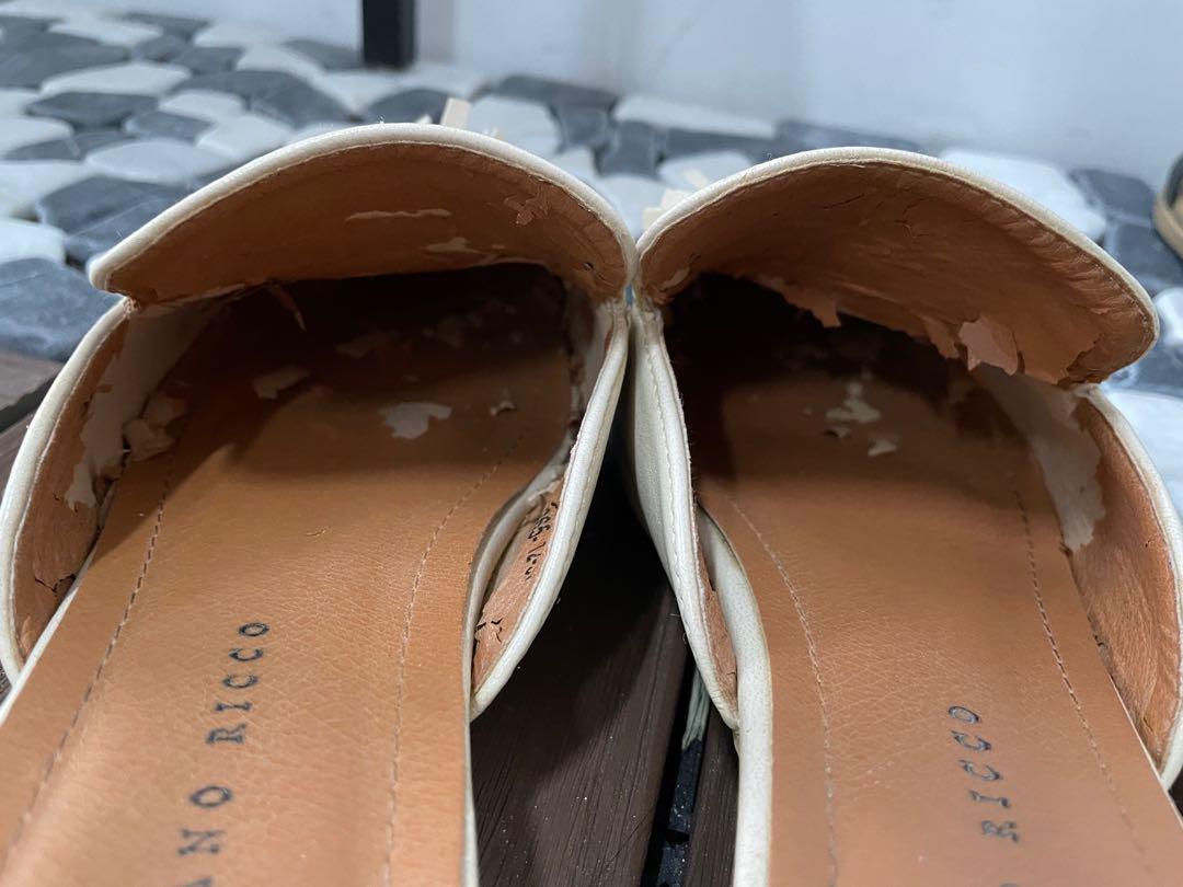 Cream backless loafers new arrivals