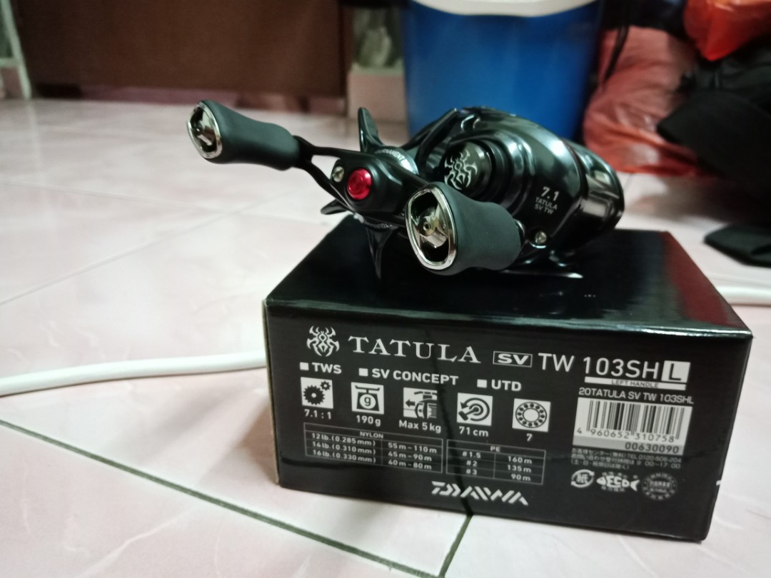 Daiwa Tatula SV baitcasting reel + Team daiwa Rod, Sports Equipment,  Fishing on Carousell