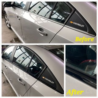 De chrome deals car trim