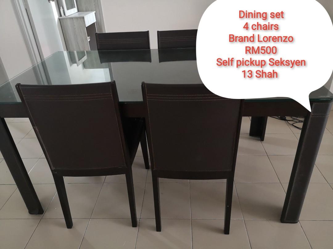 Dining table LORENZO, Furniture & Home Living, Furniture, Tables & Sets