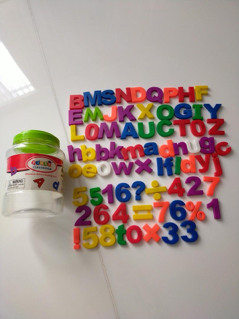 FIRST CLASSROOM MAGNETIC LETTERS & NUMBERS MK-R-997, Toys ...