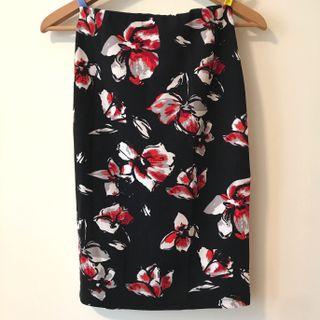Floral Pencil Skirt