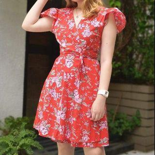 Floral Wrap Dress