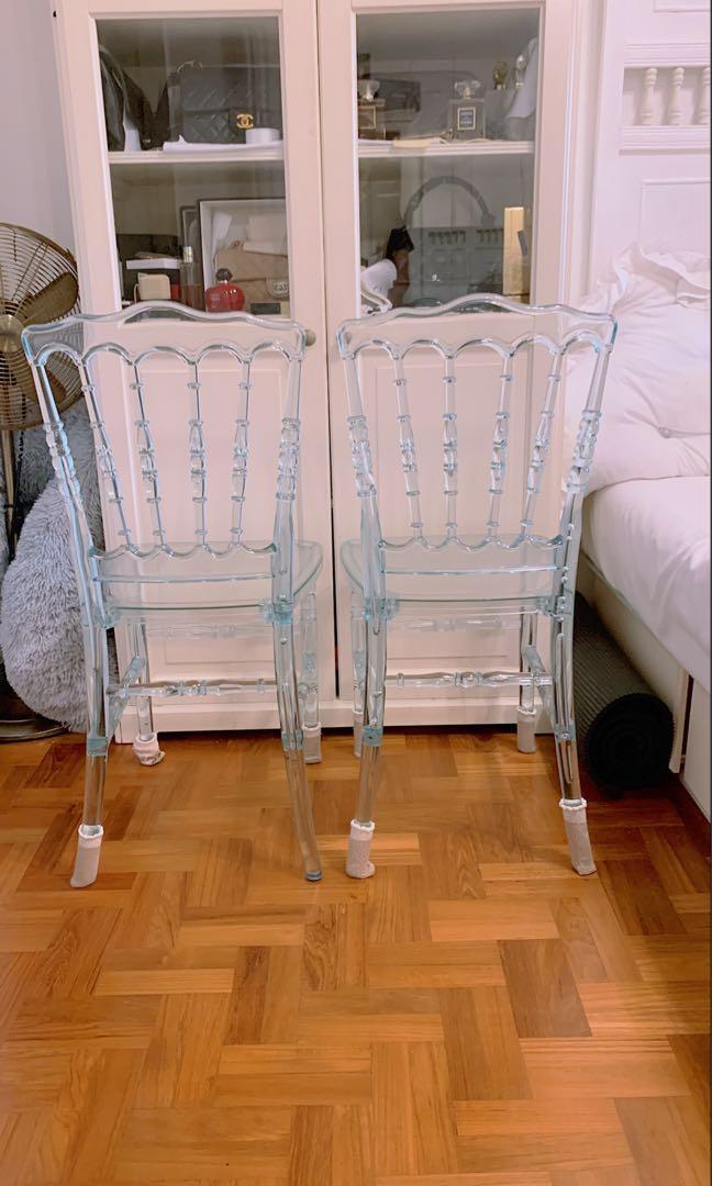French ghost chairs, Furniture & Home Living, Furniture, Chairs on