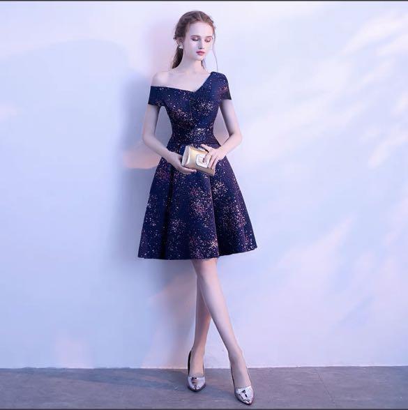 Galaxy Blue Prom Dress Gown Women s Fashion Dresses Sets