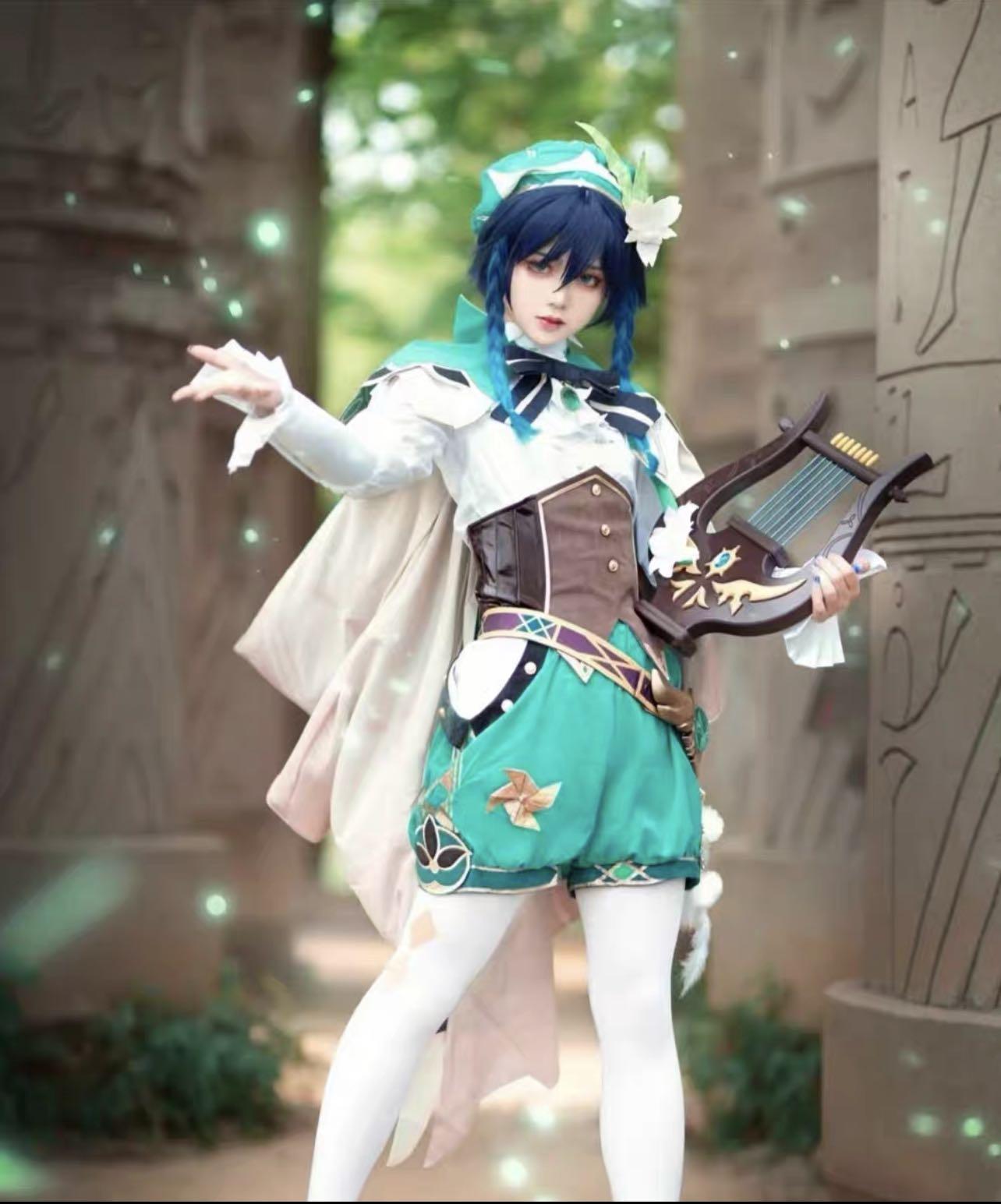 Genshin Impact Venti Cosplay Costume Hobbies Toys Memorabilia 