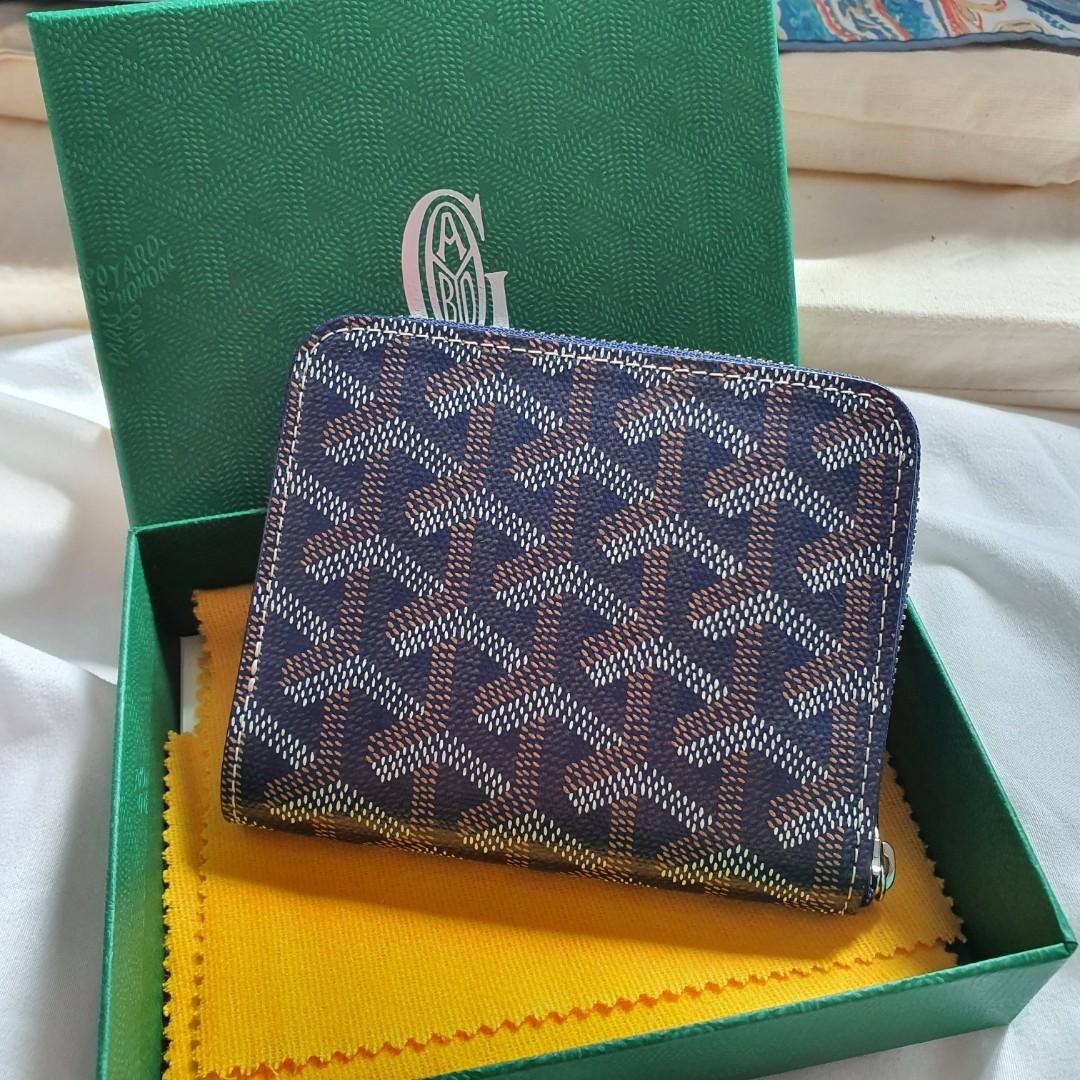 Goyard Matignon PM Wallet, Navy Blue