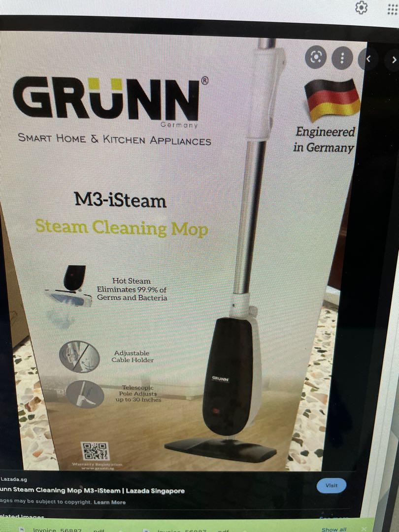 Grunn steam mop, TV & Home Appliances, Vacuum Cleaner & Housekeeping on