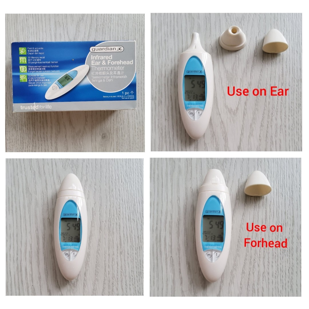 Guardian Infrared Ear and Forehead Thermometer, Health & Nutrition