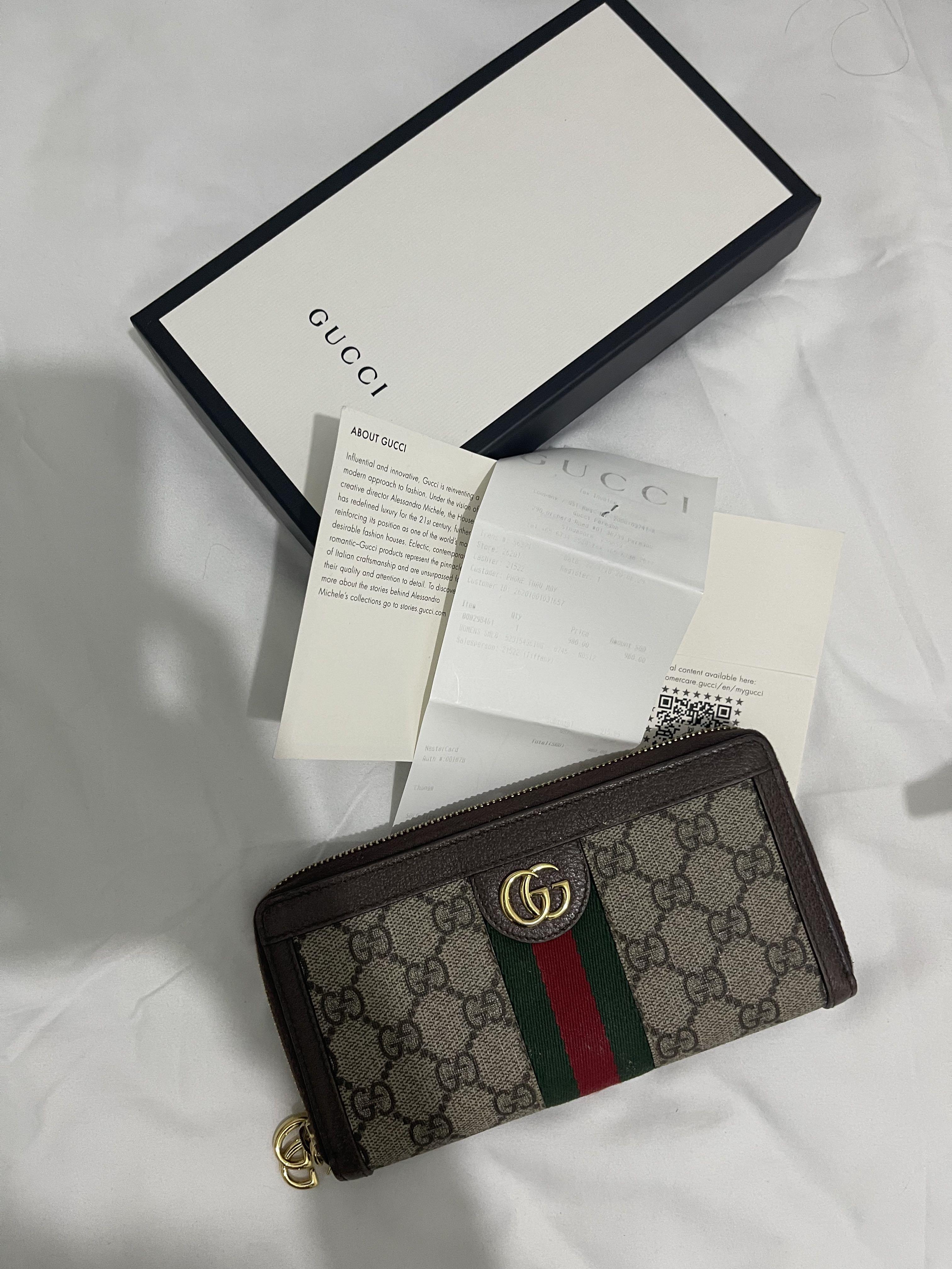 GUCCI SUPREME LONG WALLET Women s Fashion Bags Wallets