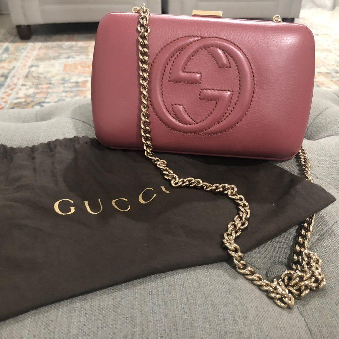 Gucci soho on sale clutch bag