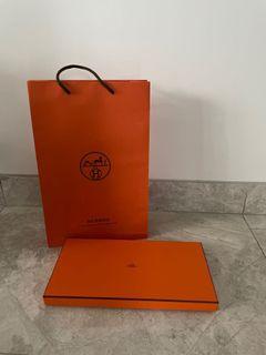 Hermes paper bag & box 💯 Authentic from boutique, Luxury, Bags & Wallets  on Carousell