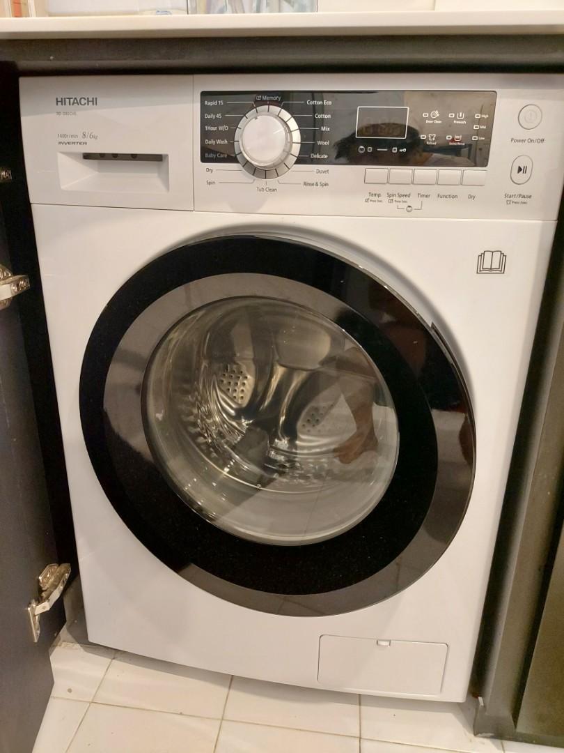 Hitachi BDD80CVE Front Load Washing Machine and Dryer, TV & Home