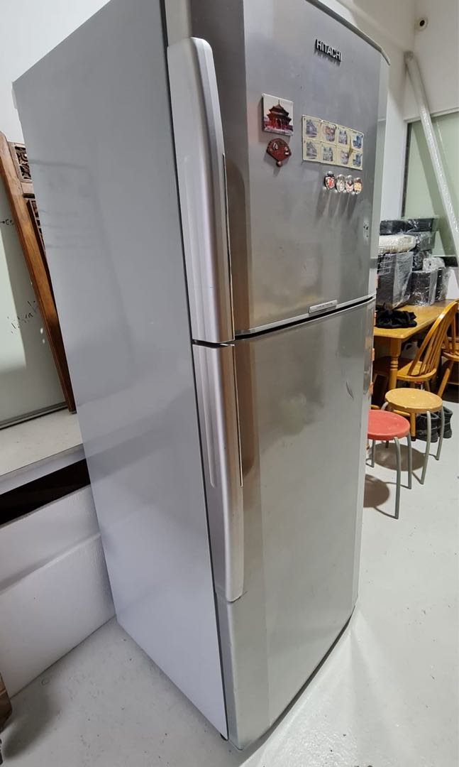 Hitachi fridge 395 liters. Used and works well., TV & Home Appliances