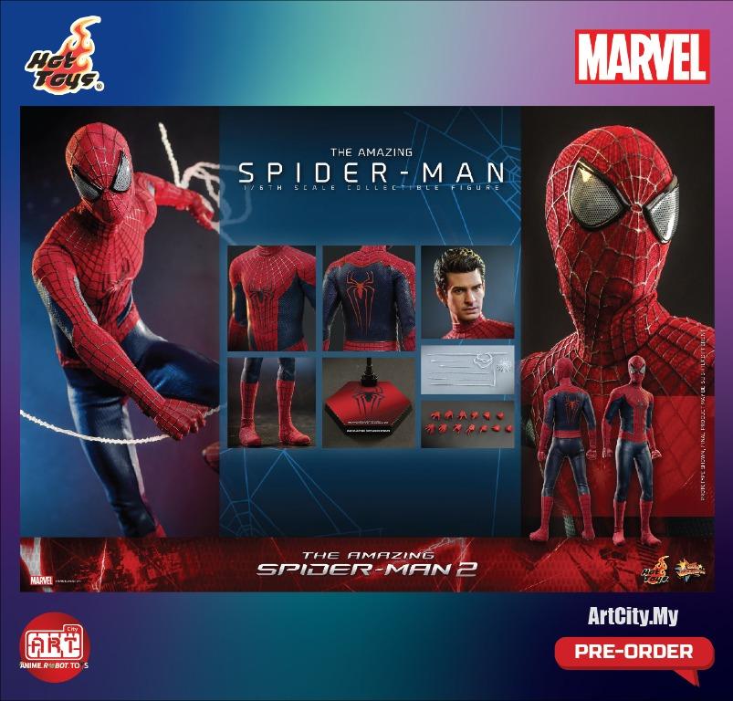 Hot Toys - The Amazing Spider-Man 2 - SpiderMan No Way Home - 1/6th Scale -  MMS658, Hobbies & Toys, Toys & Games on Carousell