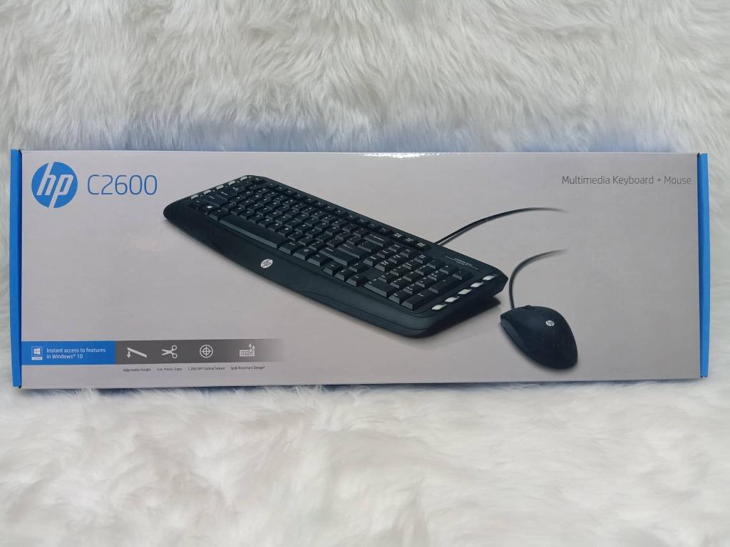 HP C2600 Keyboard and Mouse Combo | Black | J2X04AA#ABA (Category: Computer Keyboard) located in Las Pinas. Submitted by jenns.shoppe (Listing ID 1172248175, Image 1). Description: 📌₱750 📌Brand-new, Sealed 📌✔💯 from USA 📌About this item ◾️With a slim, appealing design, this keyboard blends seamlessly with your HP devices ◾️Natural contours and shape allow the keyboard to sit in a comfortable position for your wrist and hands ◾️Experience the 